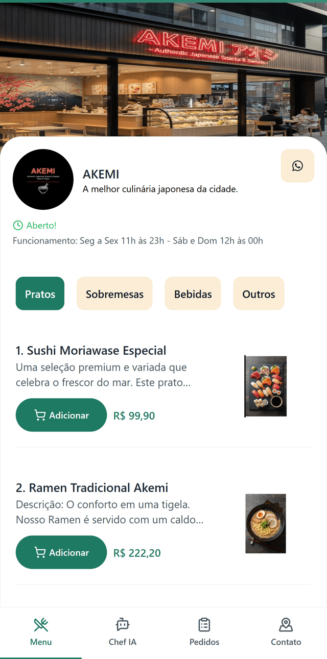 Chat de recomendação do Paladar